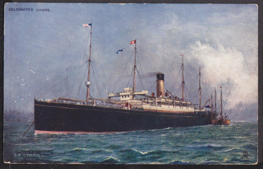 White Star Line Ss Cymric Celebrated Liners Vintage A4 Photo Print