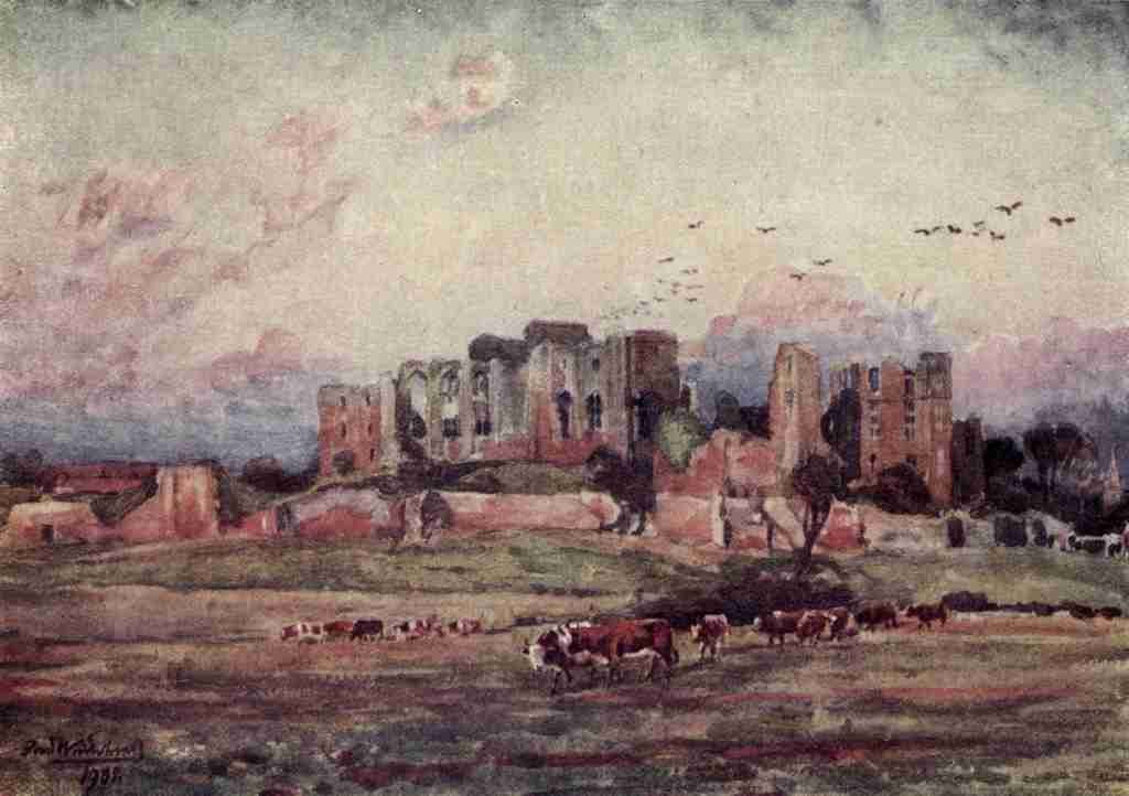 Whitehead Fred 1853 1938 British Castles 1911 Kenilworth Castle Warwickshire A4 Photo Print