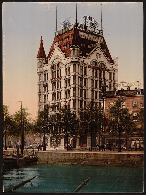 Whitehouse office building Rotterdam Vintage A4 Photo Print