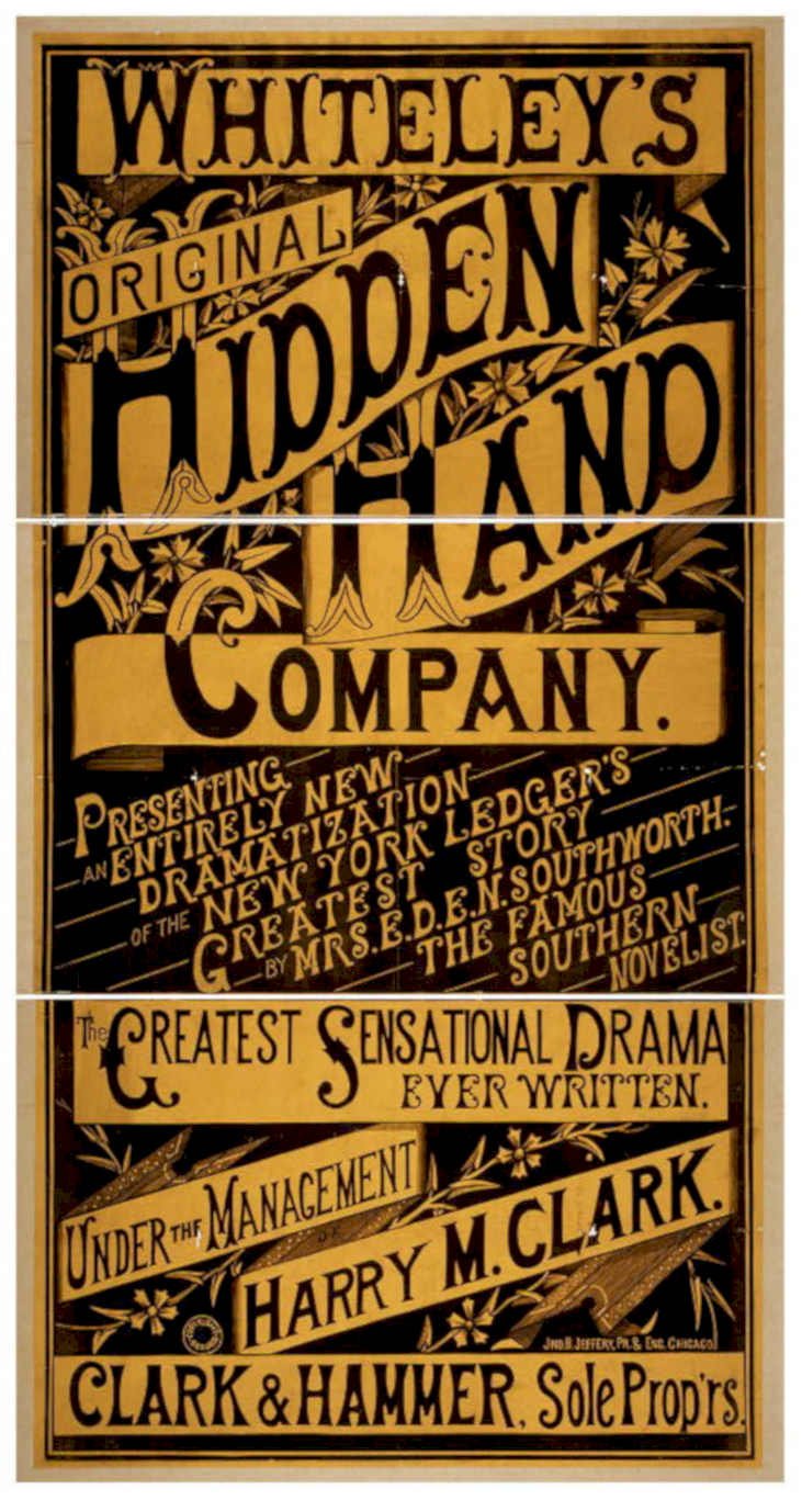Whiteleys Hidden Hand 3 Vintage Retro Advert Poster A4 Photo Print