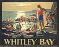 Whitley Bay Beach 1930s Vintage Retro Advert Poster