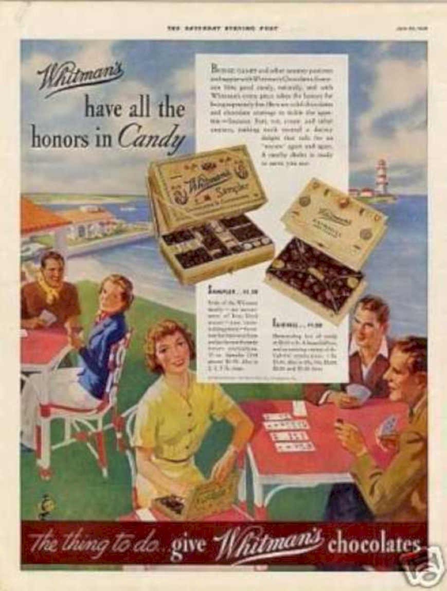 Whitmans Chocolate Picnic Vintage Retro Advert Ads A4 Photo Print