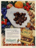 Whitmans Chocolates Cherries Vintage Retro Advert Ads A4 Photo Print