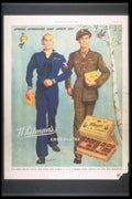 Whitmans Chocolates War 1940s Vintage Retro Advert Poster