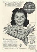 Whitmans Sampler 1941 Vintage Retro Advert Ads A4 Photo Print