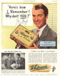 Whitmans Sampler Chocolates 1 1950s Vintage Retro Advert Poster