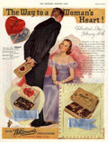 Whitmans Valentines Box 1930s Vintage Retro Advert Poster