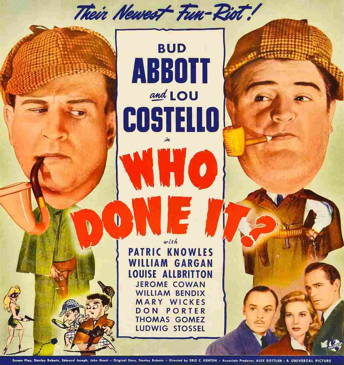  Who Done It 1942 05 film star poster A4 Photo Print