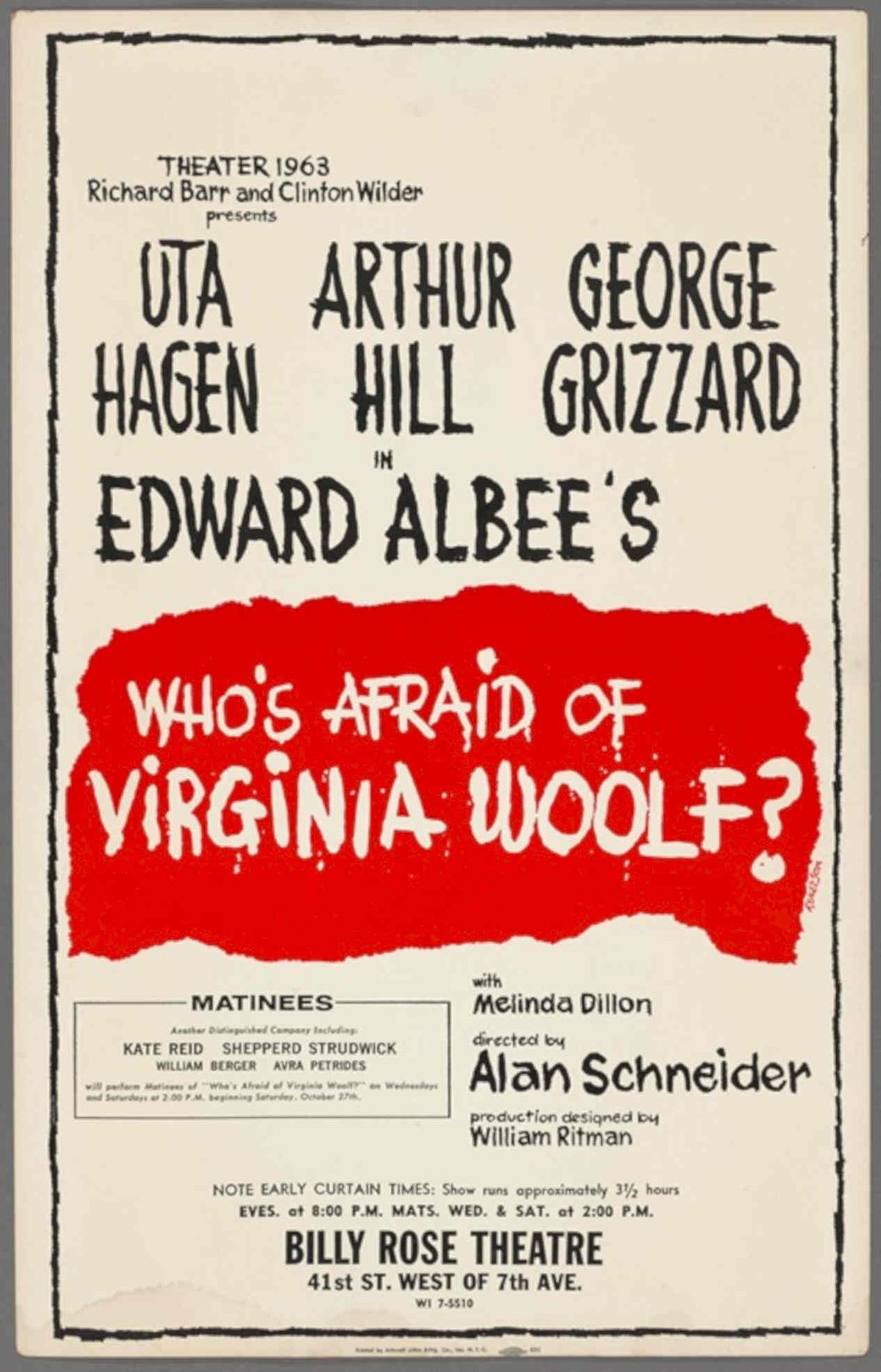 Who S AfraidThearte Vintage Retro Advert Poster