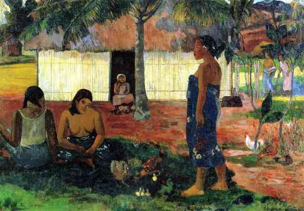Whya are you Angry by Gauguin A4 Photo Print