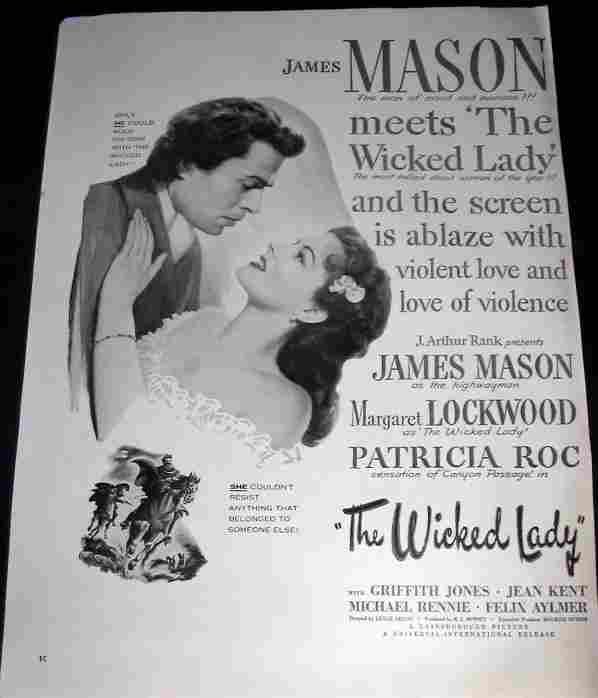  Wicked Lady The 01 film star poster A4 Photo Print