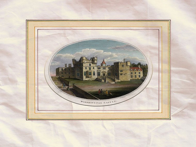 Widdrington Castle Northumberland Lambert Of Lewes Basire 1782 Vintage A4 Photo Print