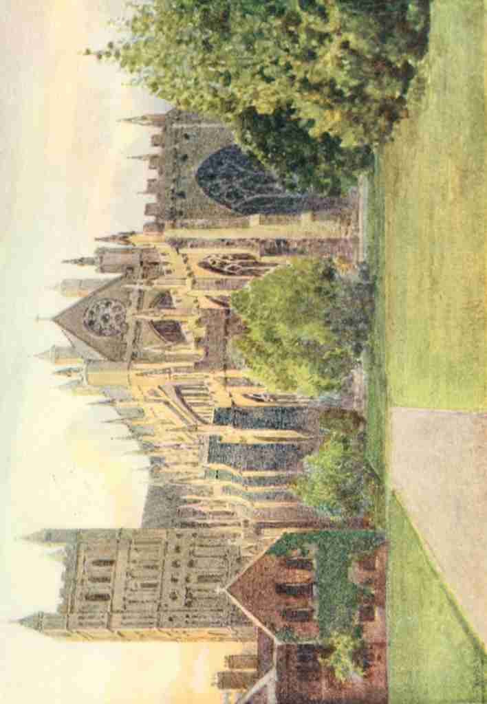 Widgery Frederick J 1861 1942 Devon 1913 Exeter Cathedral Vintage A4 Photo Print