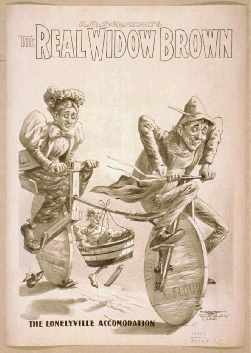 Widow Brown Flour Vintage Retro Advert Poster A4 Photo Print