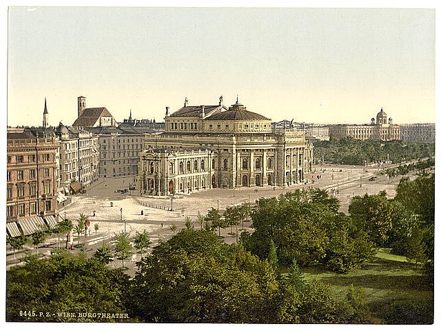 Wien Burgtheater Vintage A4 Photo Print
