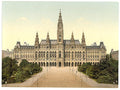 Wien Rathhaus Vintage A4 Photo Print