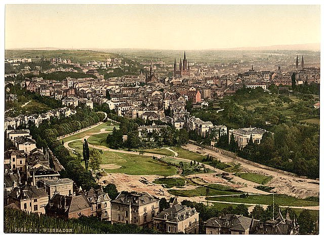 Wiesbaden Hesse Nassau Vintage A4 Photo Print