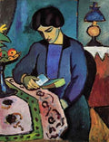 Wife of the artist by August Macke Expressionism A4 Photo Print