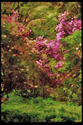 Wild Flowers Plants 013065 White And Pink Flowering Shrubs A4 Limited Edition Watercolour Print
