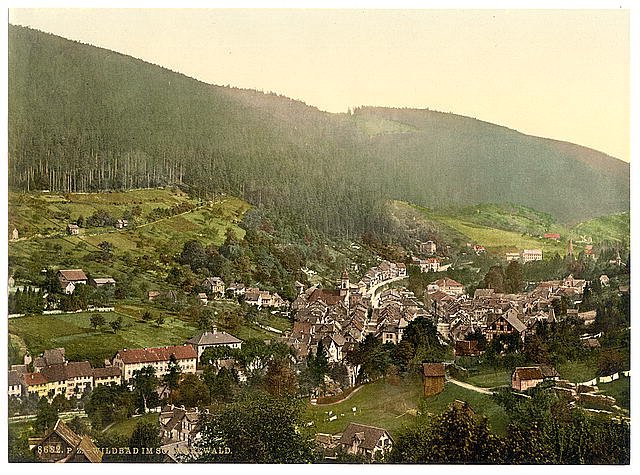 Wildbad II Wurtemburg Vintage A4 Photo Print