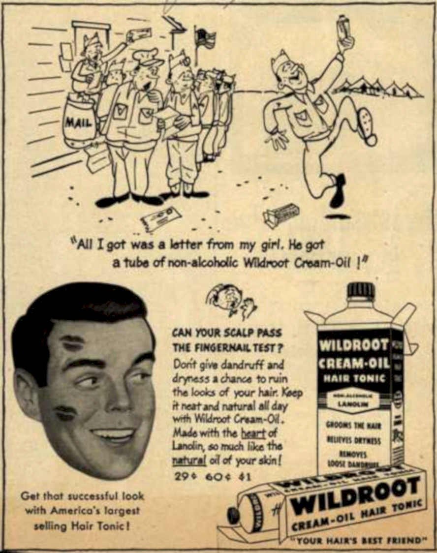 Wildroot Tonic Soldier Vintage Retro Advert Ads A4 Photo Print