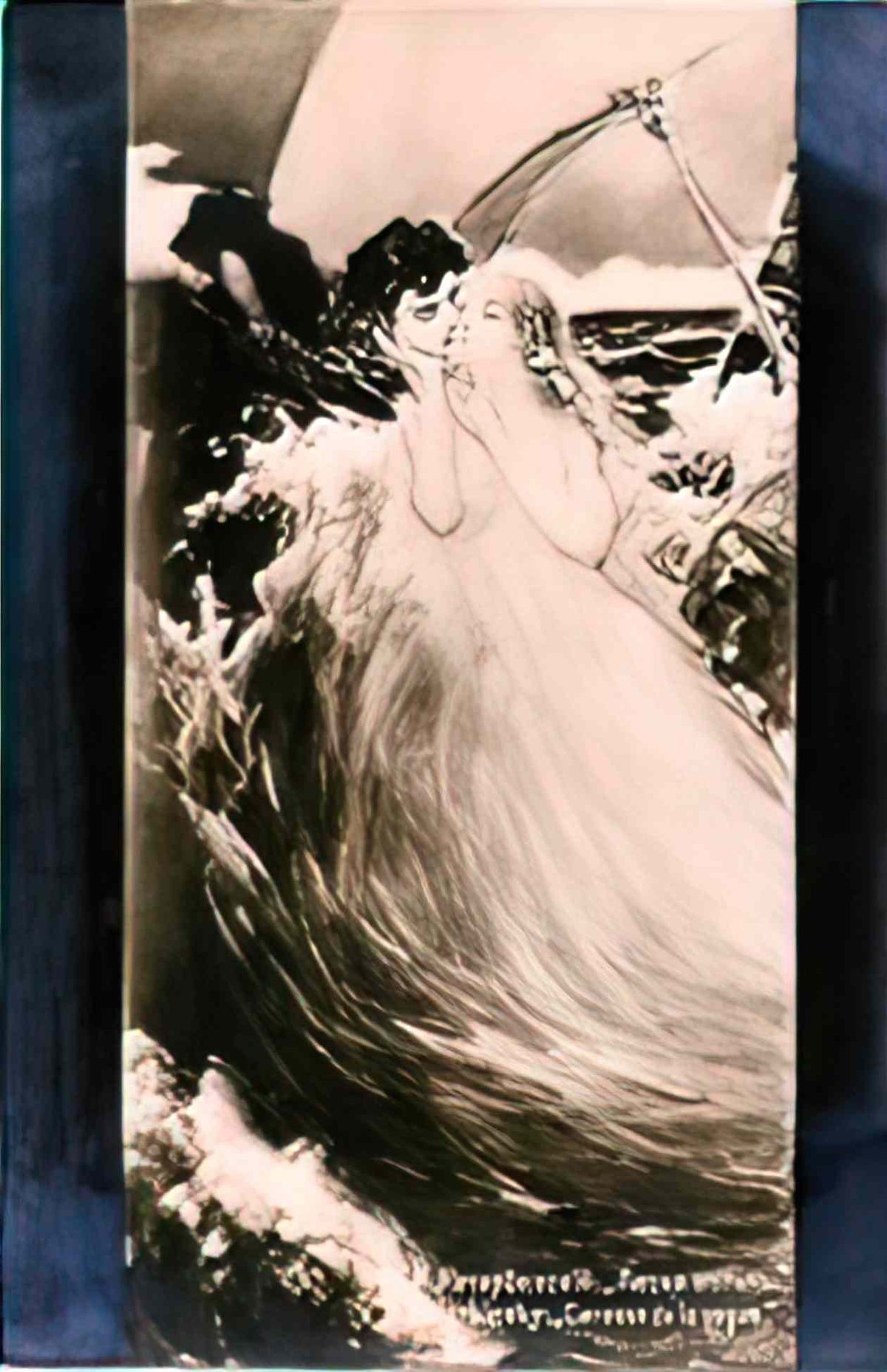 Wilhelm Kotarbinski caress the waves Art A4 Photo Print