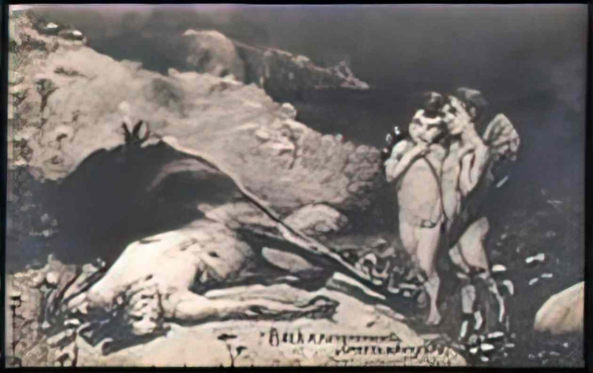 Wilhelm Kotarbinski death of a centaur Art A4 Photo Print