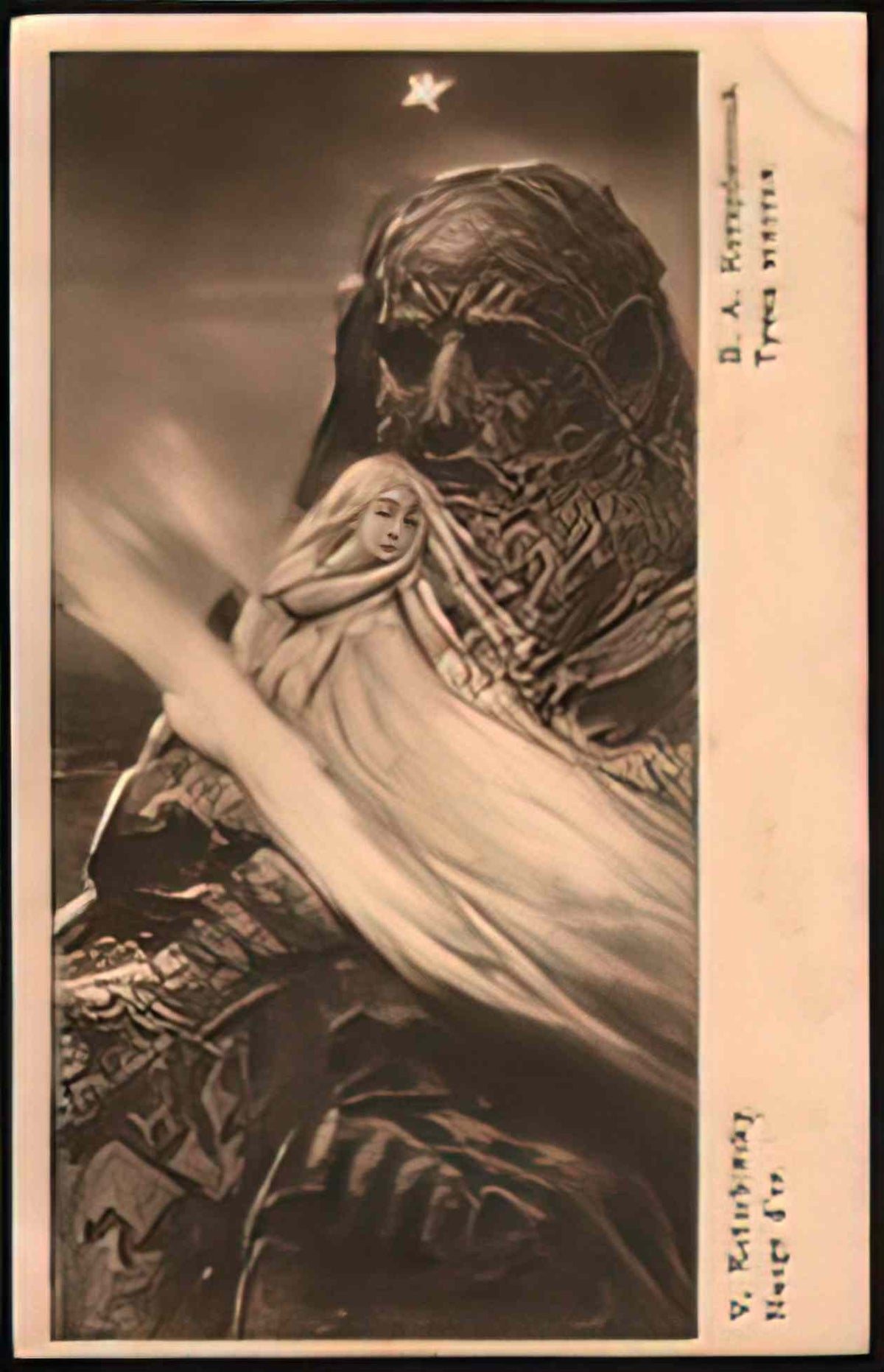 Wilhelm Kotarbinski golden cloud Art A4 Photo Print