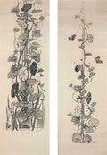 Wilhelm Kotarbinski moth and convolvulus thumbnail panels Art A4 Photo Print