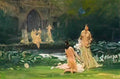 Wilhelm Kotarbinski nymphes Art A4 Photo Print