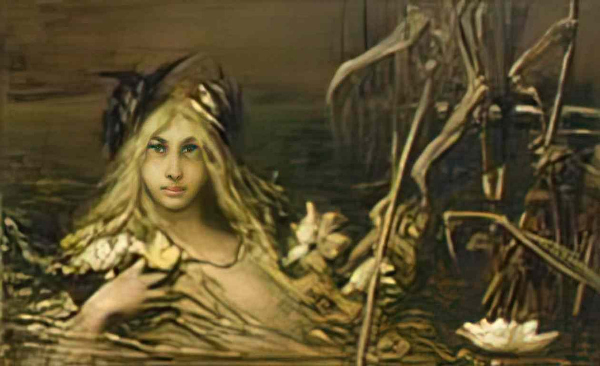 Wilhelm Kotarbinski water nymph Art A4 Photo Print