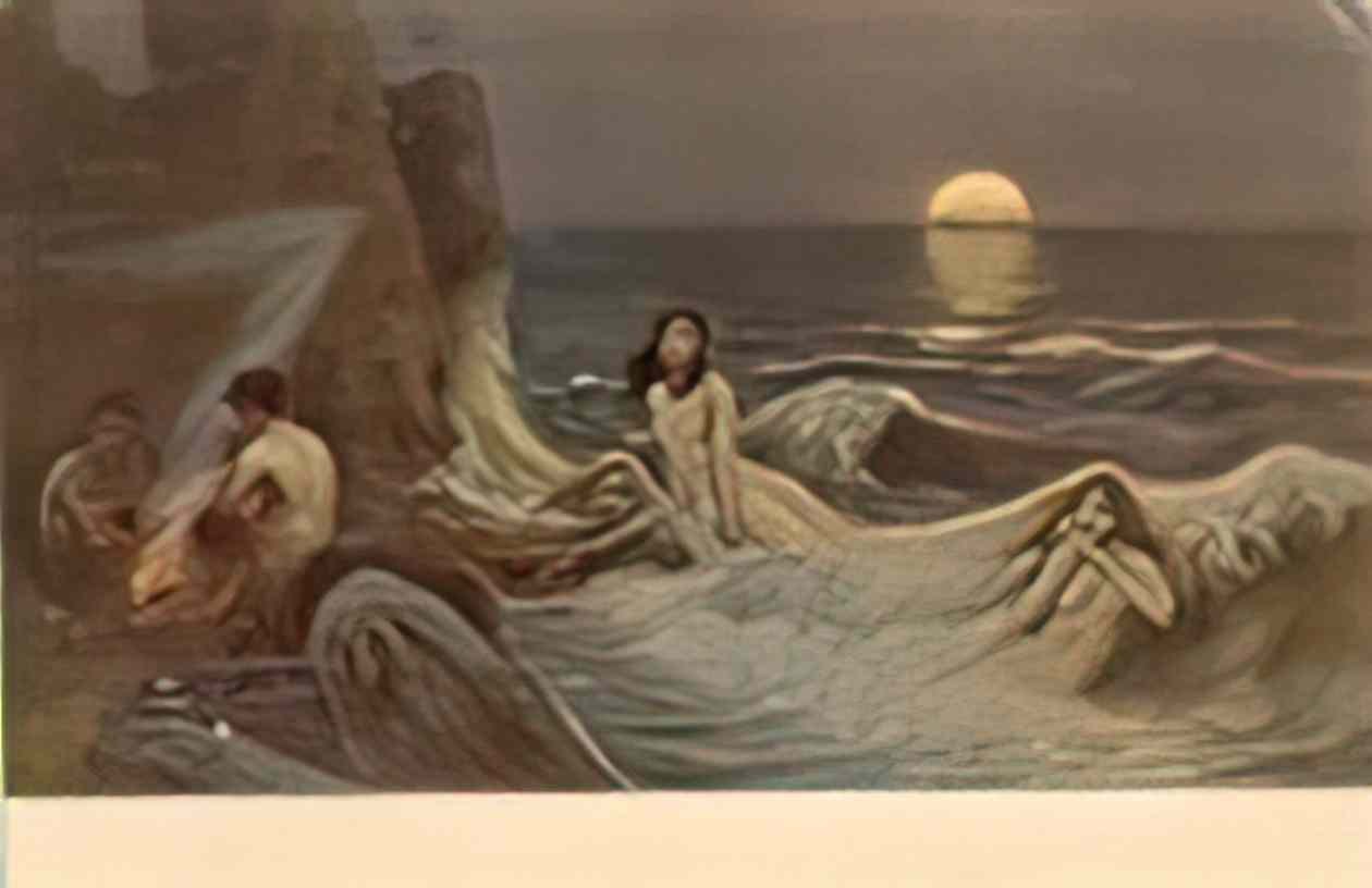 Wilhelm Kotarbinski wave Art A4 Photo Print