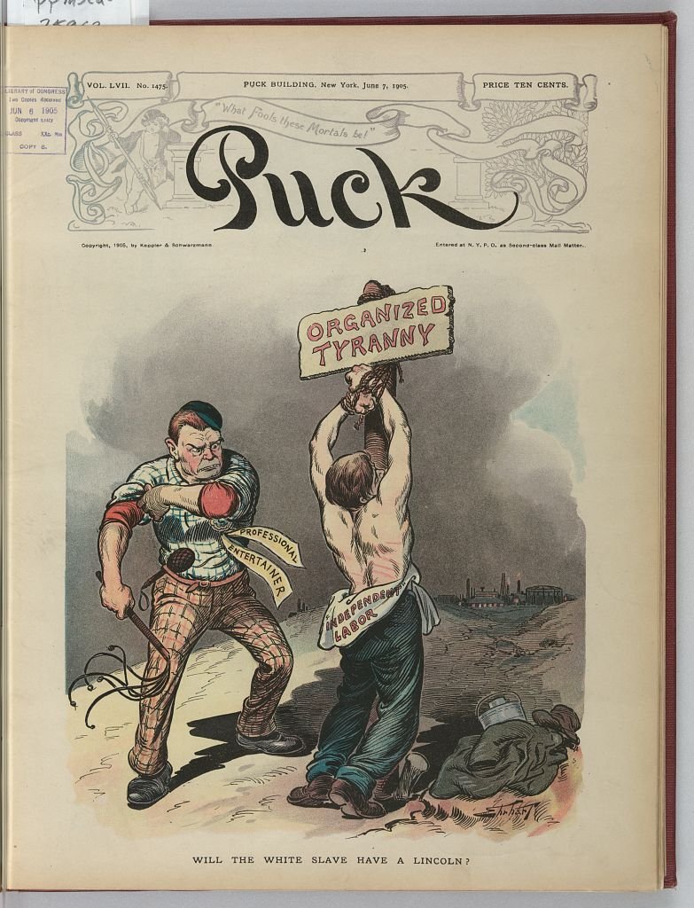 Will the white slave have a Lincoln PUCK A4 Photo Print