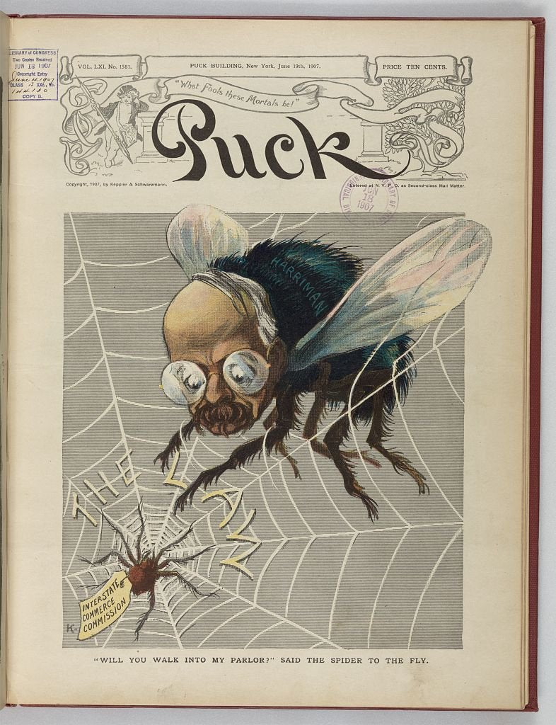 Will you walk into my parlor said the spider to the fly PUCK A4 Photo Print