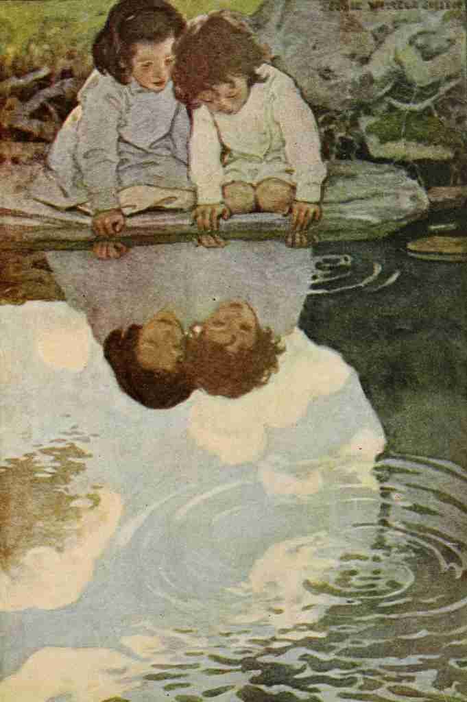Willcox Smith A Childs Garden of Verses 1905 Reflection A4 Photo Print