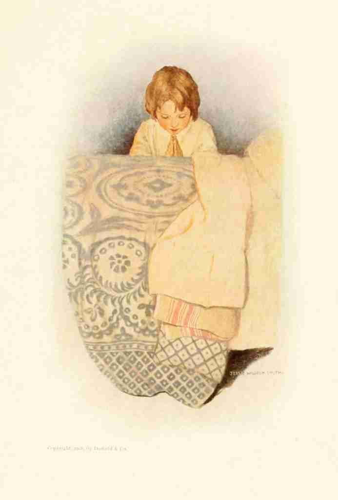 Willcox Smith Dream Blocks 1908 A Prayer A4 Photo Print