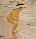 Willcox Smith Good Housekeeping Aug 1918 Paddling A4 Photo Print
