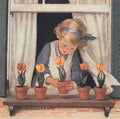 Willcox Smith Good Housekeeping Potting tulips A4 Photo Print