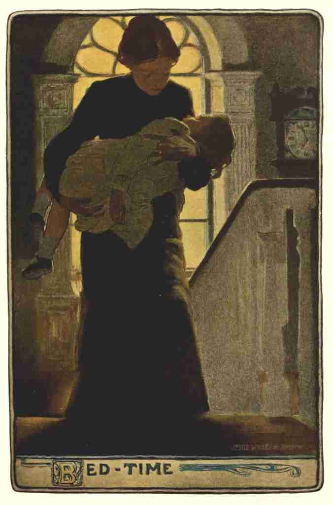 Willcox Smith Jessie 32 1902 A Mothers Day Bed time A4 Photo Print