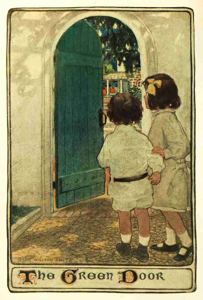 Willcox Smith Jessie 34 1903 Child in a Garden The Green Door A4 Photo Print