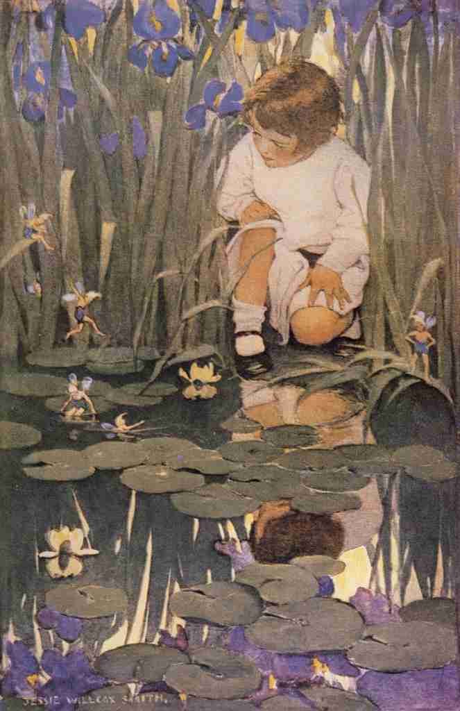 Willcox Smith McClures 1909 A Childs World The Fairy Pool A4 Photo Print