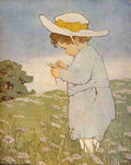 Willcox Smith The Now a Days Fairy Book 1911 She lufs me she lufs me not A4 Photo Print