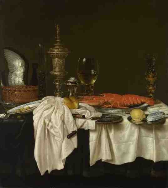 Willem Claesz Heda Still Life With A Lobster A4 Photo Print