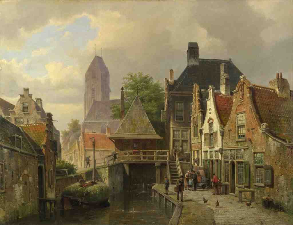 Willem Koekkoek View of Oudewater A4 Photo Print