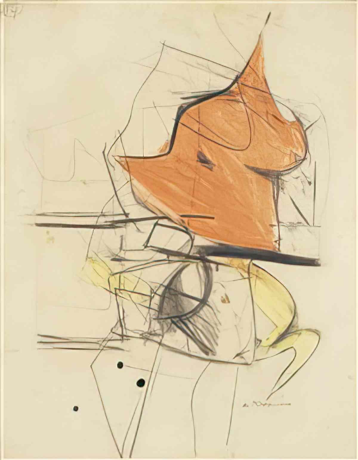 Willem de Kooning abstraction 2 Art A4 Photo Print