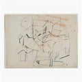 Willem de Kooning abstraction study for mailbox Art A4 Photo Print