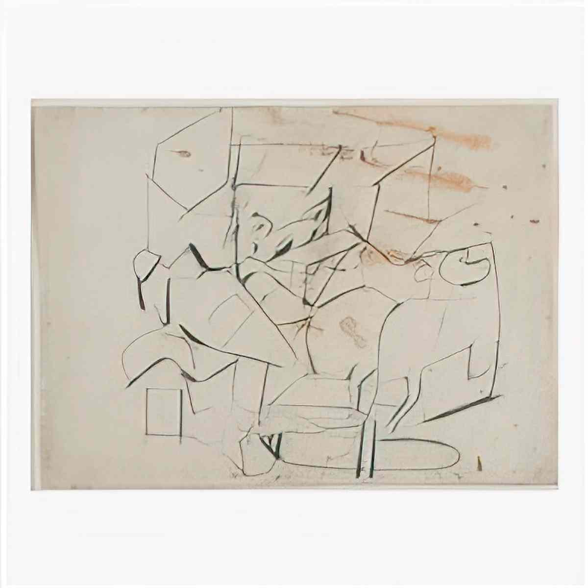 Willem de Kooning abstraction study for mailbox Art A4 Photo Print