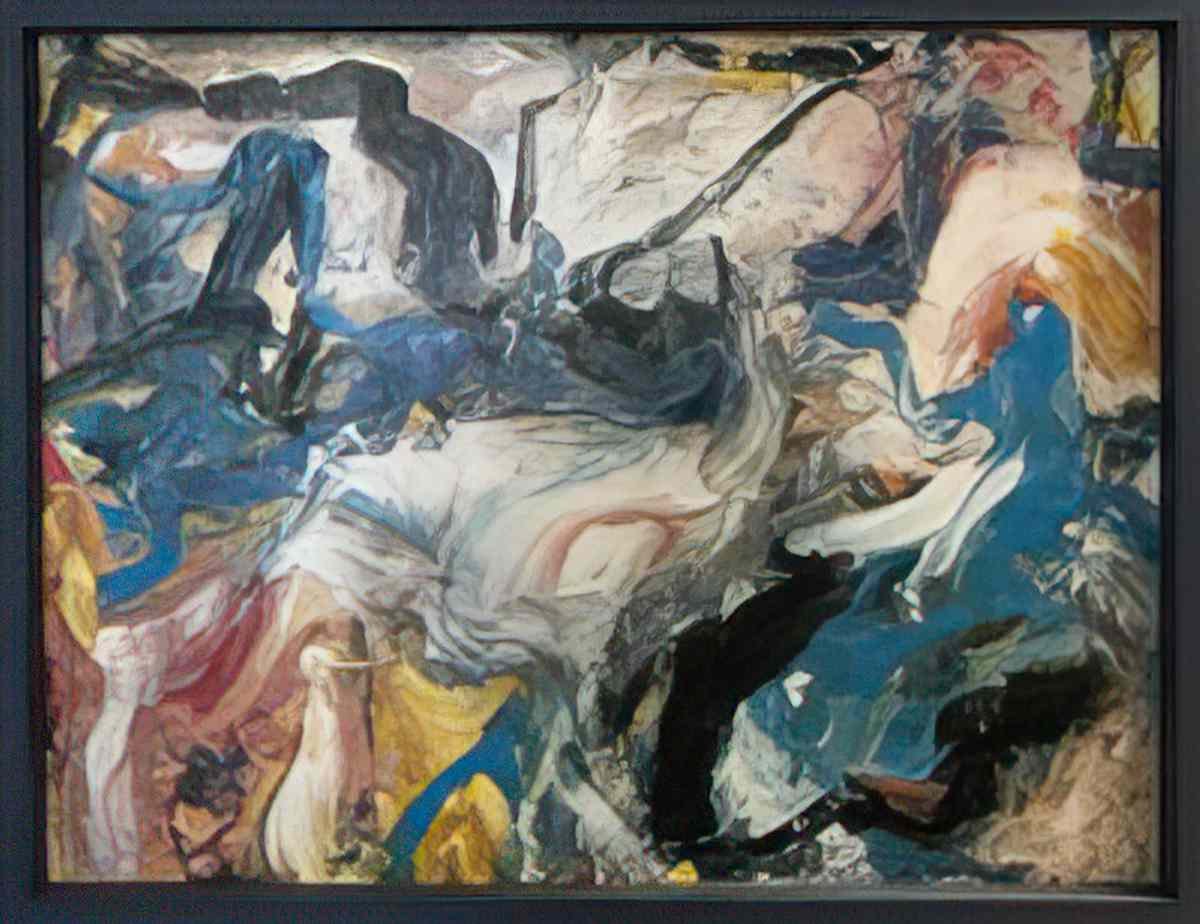 Willem de Kooning composition abstraite1 Art A4 Photo Print