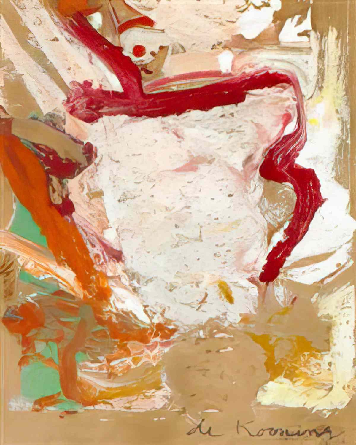 Willem de Kooning composition1 Art A4 Photo Print