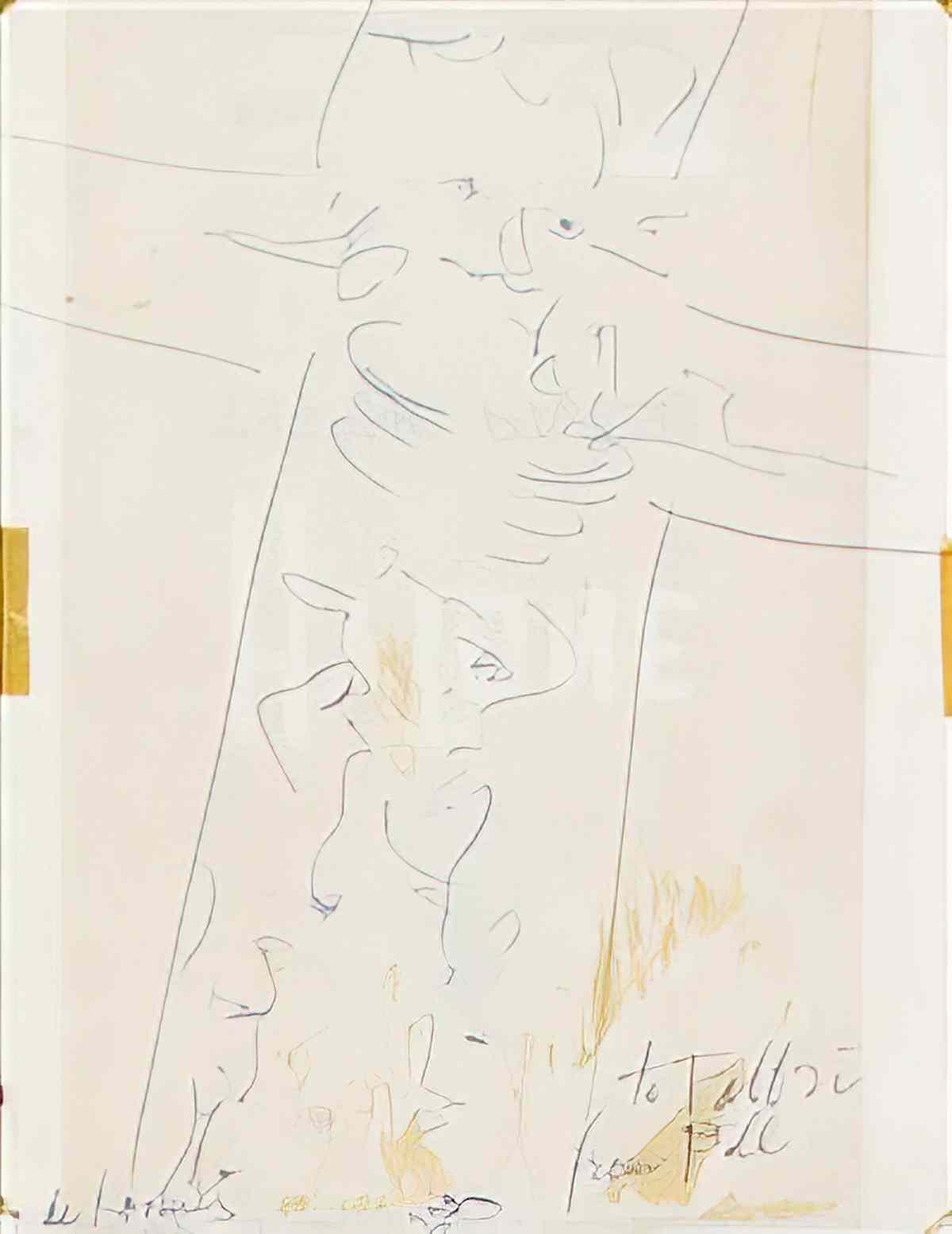 Willem de Kooning crocifissione Art A4 Photo Print